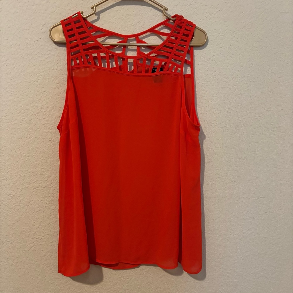 Torrid Women’s Red Sleeveless Blouse, Size 0